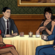 A scene from this week’s episode, “The Double Date.”